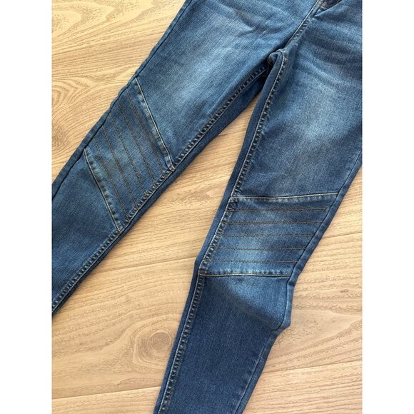 Matilda Jane Tween Line 435 Girls Moto Style Blue Denim Skinny Jeans Size 12 - Picture 2 of 5